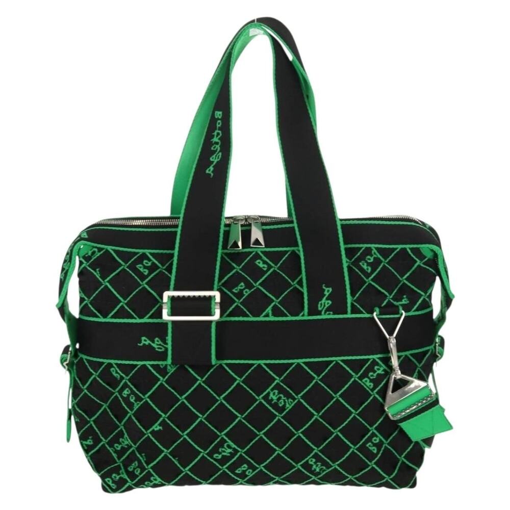 Bottega Veneta Canvas Handbag Green